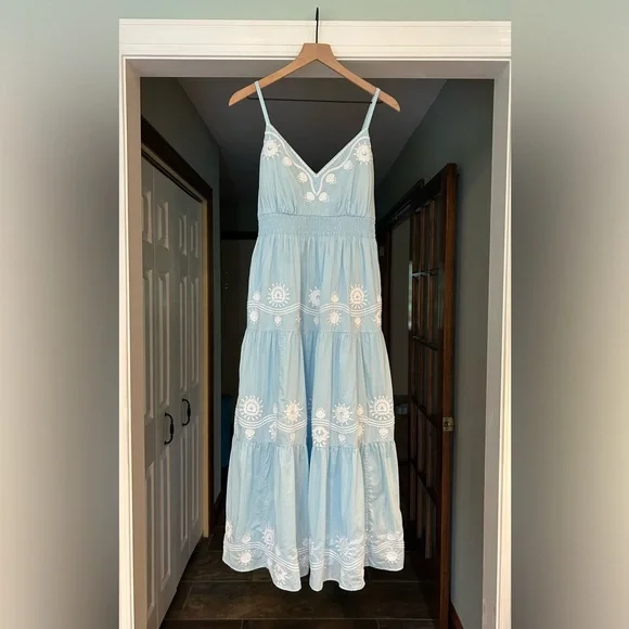 blue dress for baby girl Lilly Pulitzer Jane Maxi Dress – Saint Bernard main image 1